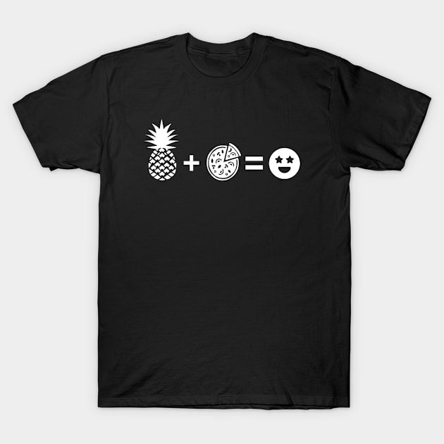 Pineapples on pizza are awesome Funny Symbols T-Shirt by BlueTodyArt